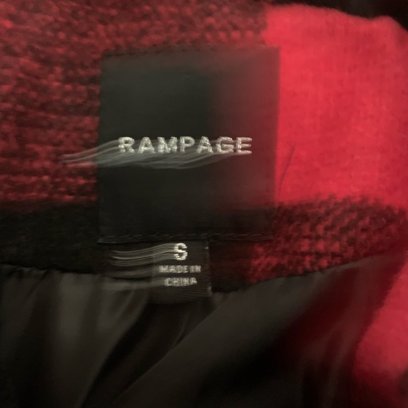 NWT Buffalo Plaid Wool Pea Coat Jacket - Picture 3 of 8